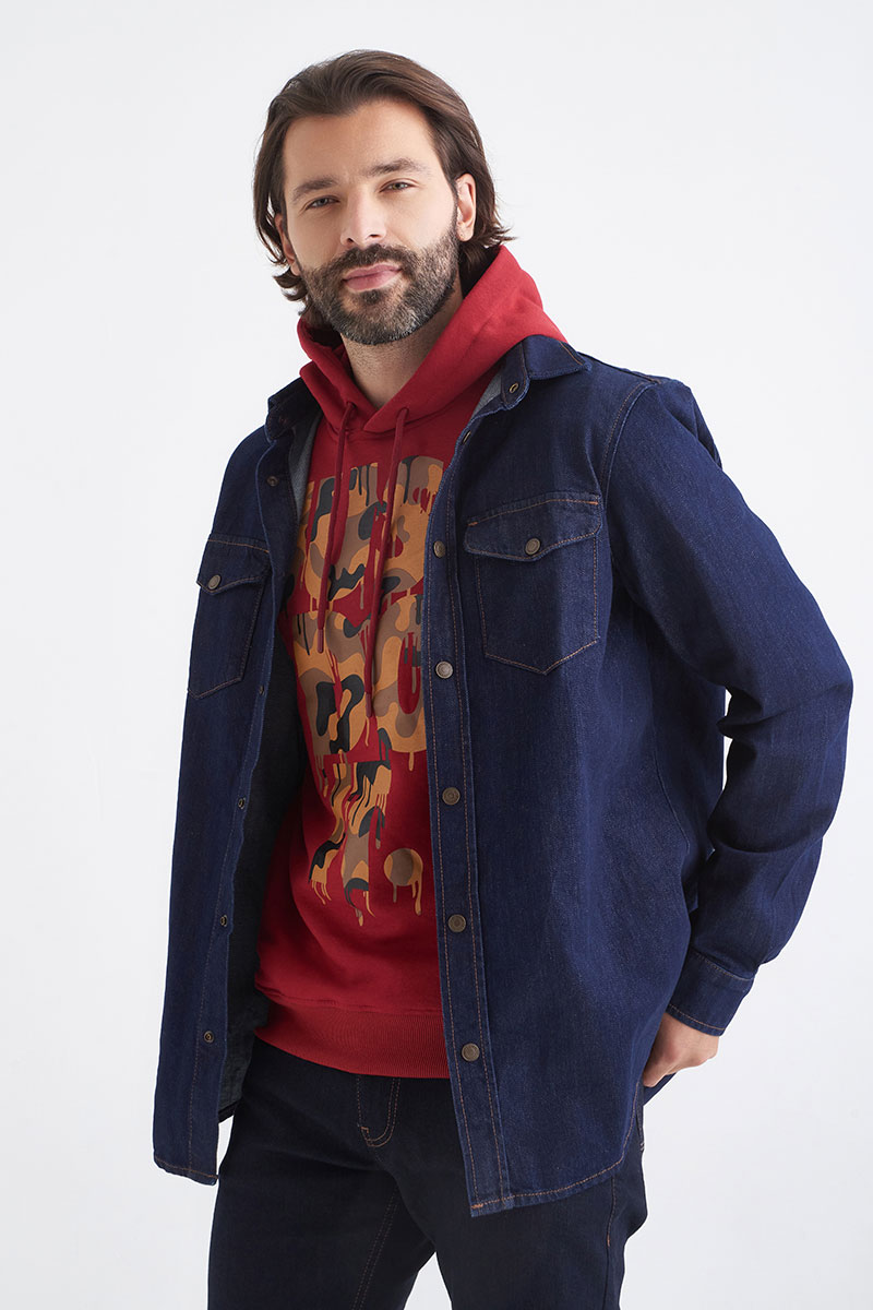 mayorgo.ru | Джинсовая рубашка Fabe E-G512 RİGA SOFT