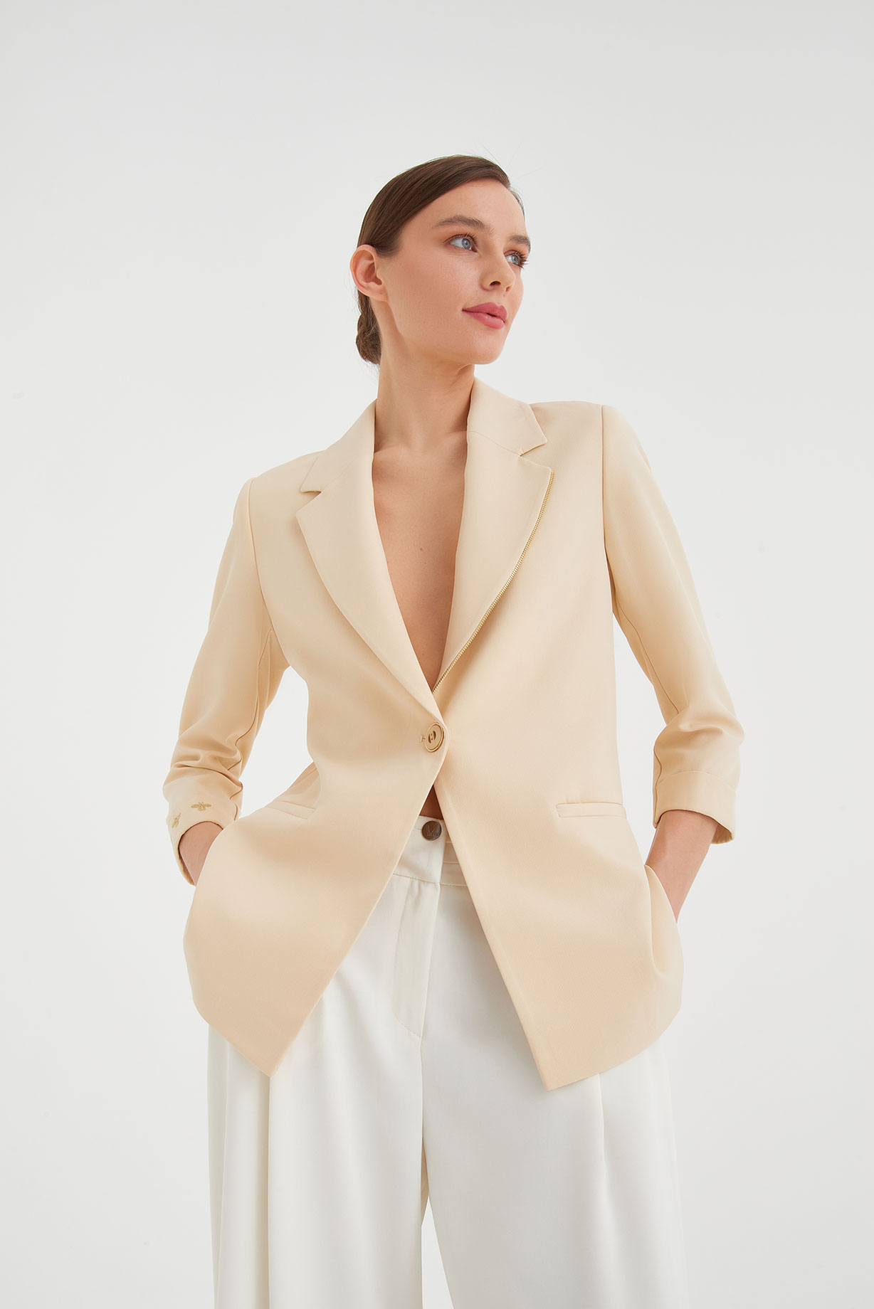 mayorgo.ru | Однобортный пиджак прямого кроя Vangeliza 7329