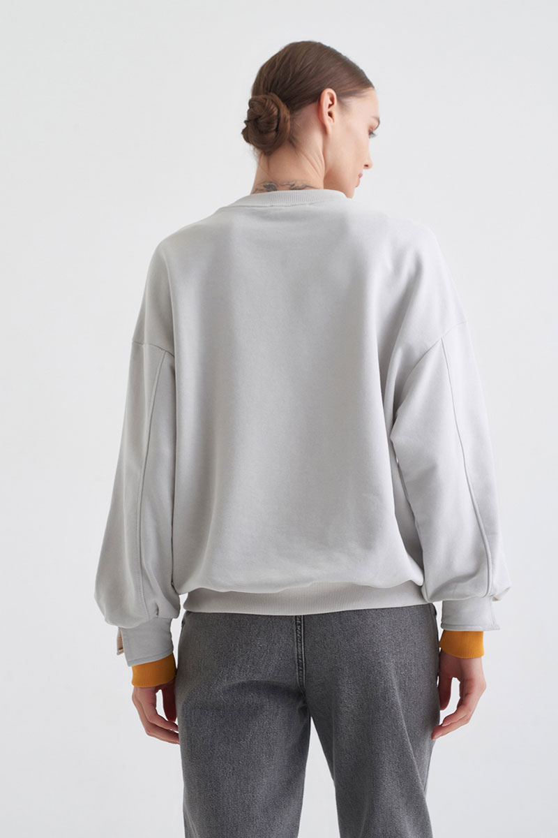 Толстовка oversize с принтом