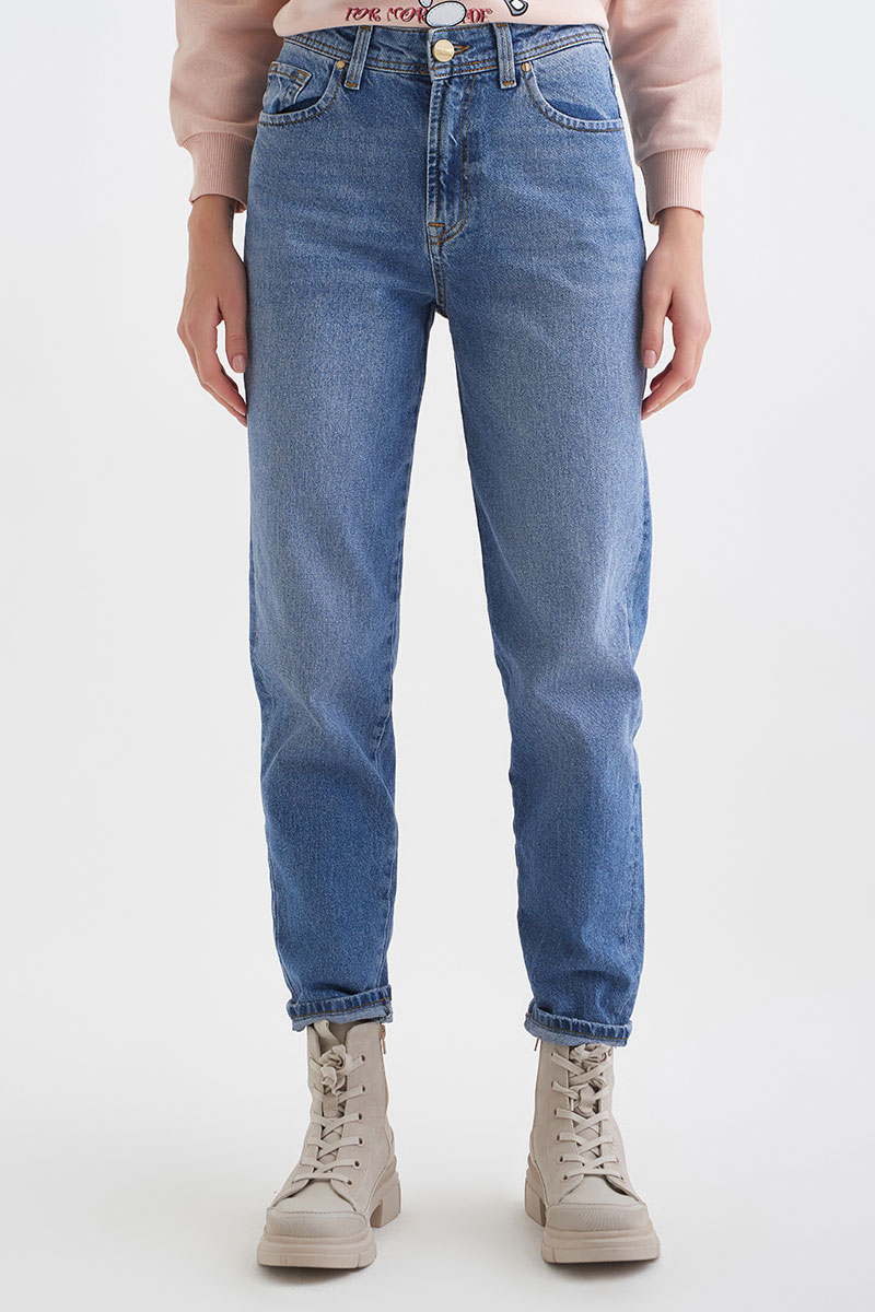 mayorgo.ru | Джинсы с высокой посадкой Fabe B-Q404-Z14 TAЗ