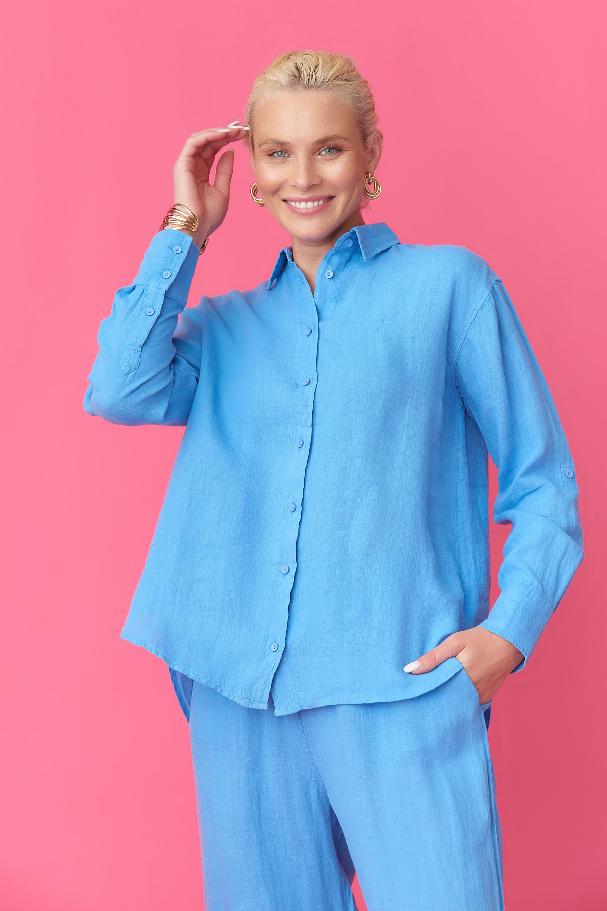 mayorgo.ru | Рубашка изо льна Euro Fashion SMG 12025