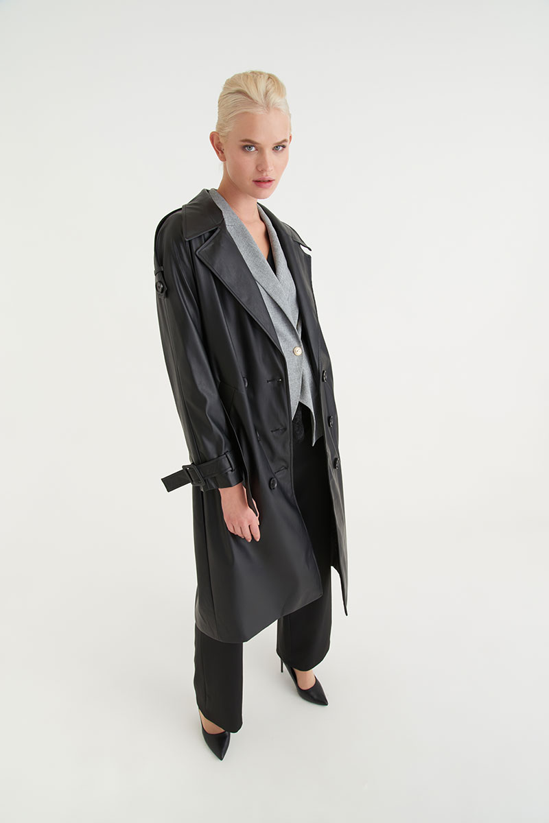 mayorgo.ru | Тренч из экокожи Mon Cheri 950-6137