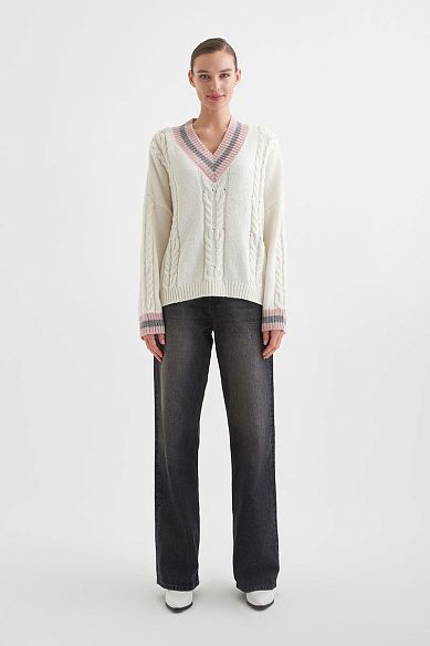 MAYORGO Пуловер из мохера и шерсти альпаки 