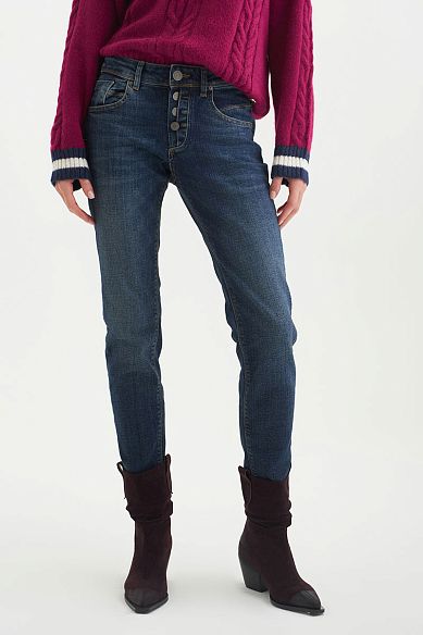 MAYORGO Узкие джинсы с застежкой на пуговицах 