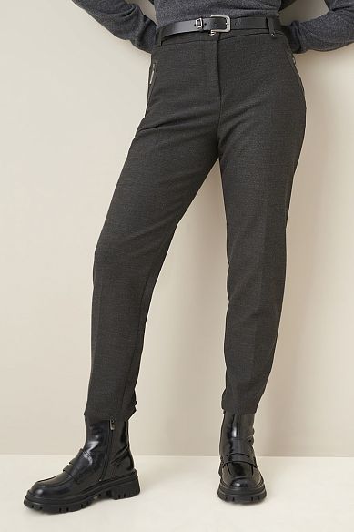 MAYORGO Брюки прямого силуэта с высокой посадкой 