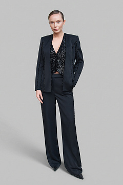 Брюки из атласа