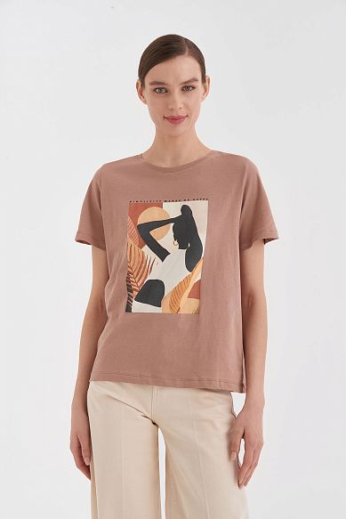 MAYORGO Футболка с принтом 