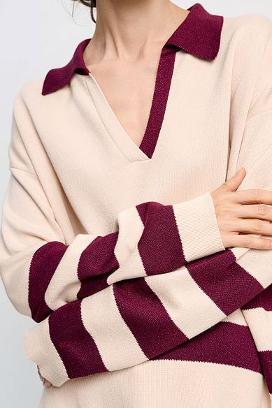 MAYORGO Пуловер из хлопкового трикотажа 