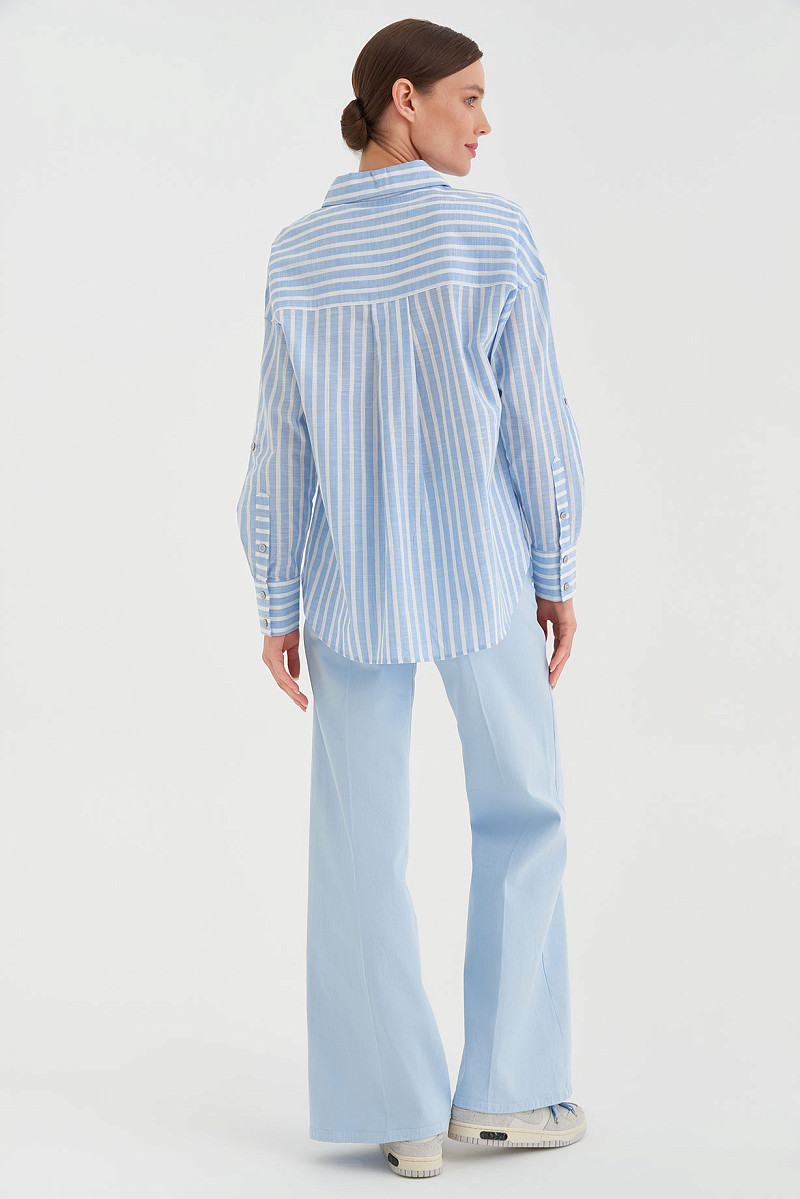 Рубашка oversize из натурального хлопка