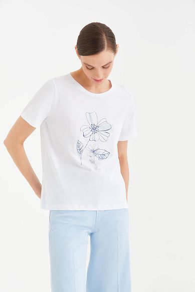 MAYORGO Футболка с принтом 