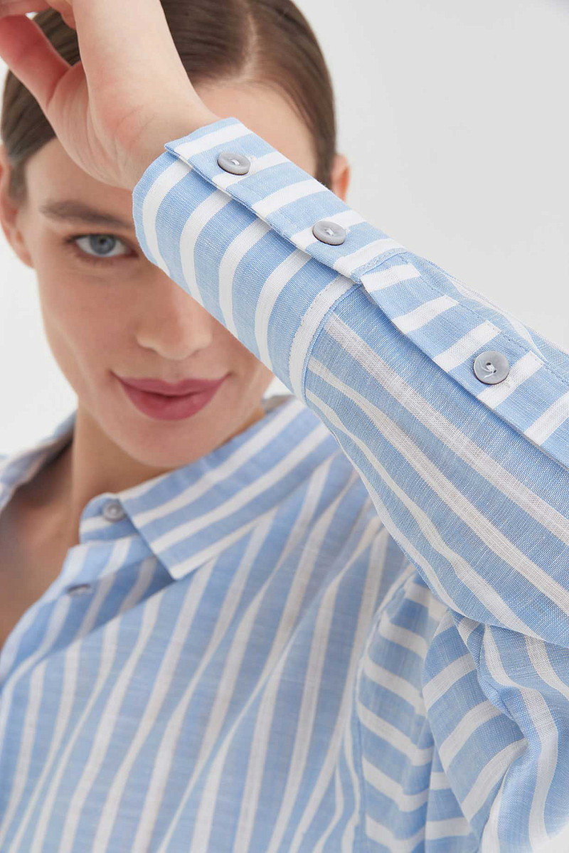 Рубашка oversize из натурального хлопка