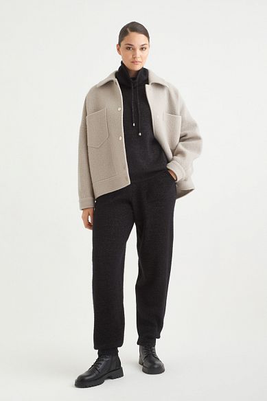 MAYORGO Короткое пальто из натуральной шерсти 