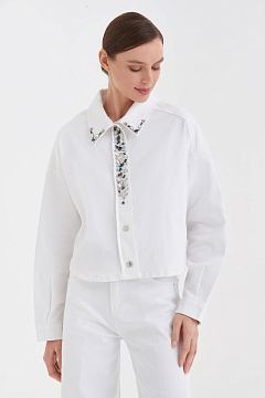 Жакет oversize с декоративными элементами