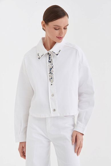 MAYORGO Жакет oversize с декоративными элементами 