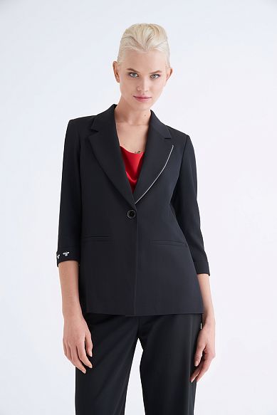 MAYORGO Однобортный пиджак прямого кроя 