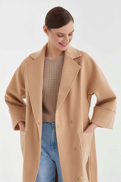 MAYORGO Пальто из хлопка на запах 