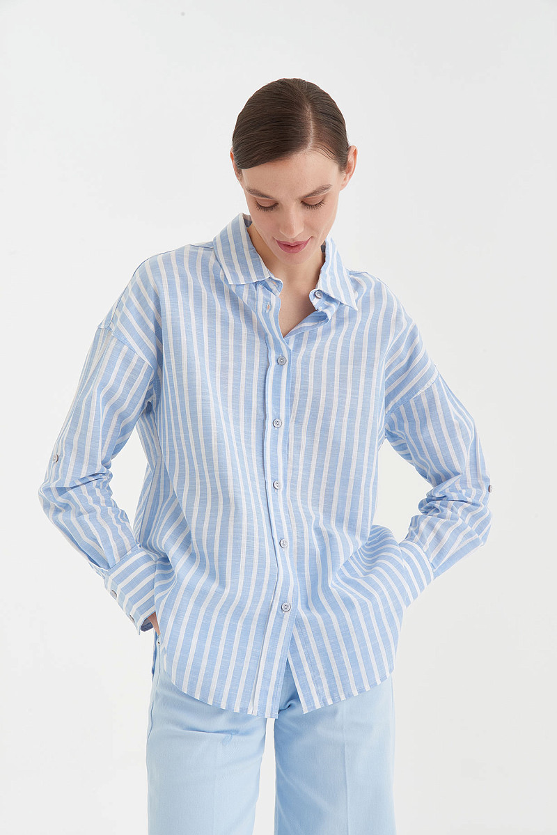 Рубашка oversize из натурального хлопка
