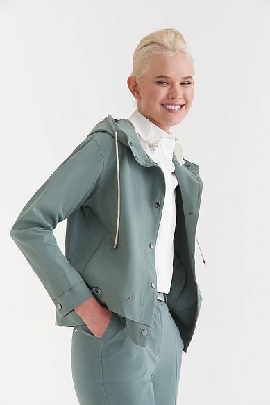 MAYORGO Хлопковый жакет с капюшоном 