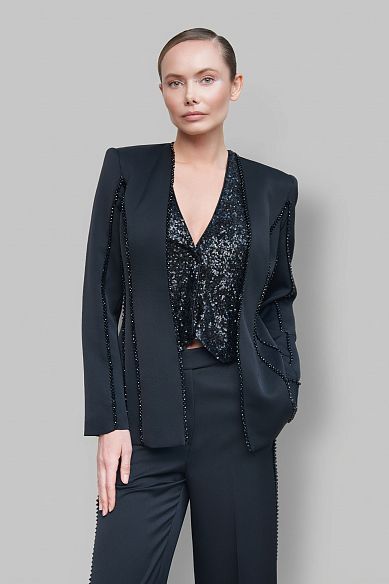 MAYORGO Жакет из атласа 