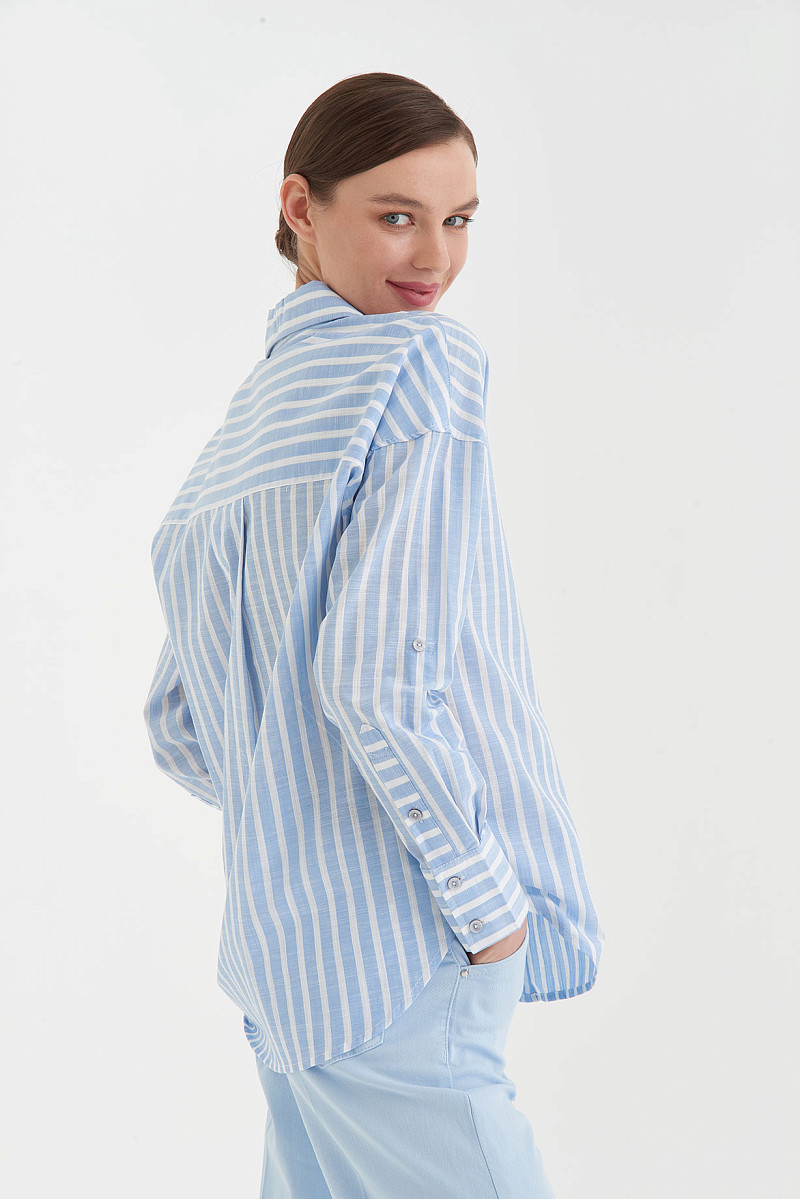 Рубашка oversize из натурального хлопка
