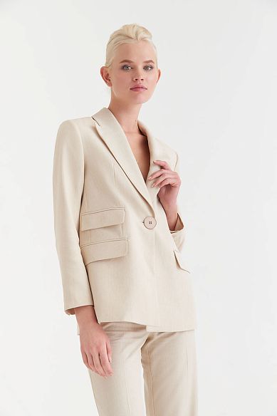 MAYORGO Пиджак с декоративными карманами 