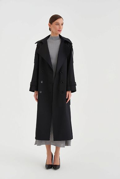 MAYORGO Двубортный тренч 