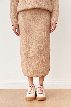 Юбка из шерсти мериноса и органического хлопка